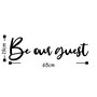 Wallity Be Our Guest Escultura de Pared Negra